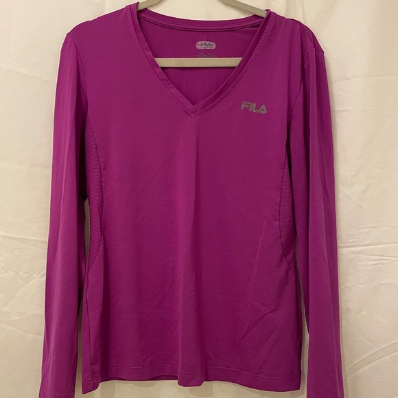 Fila Tops - Purple Athletic Long-Sleeve t-shirt